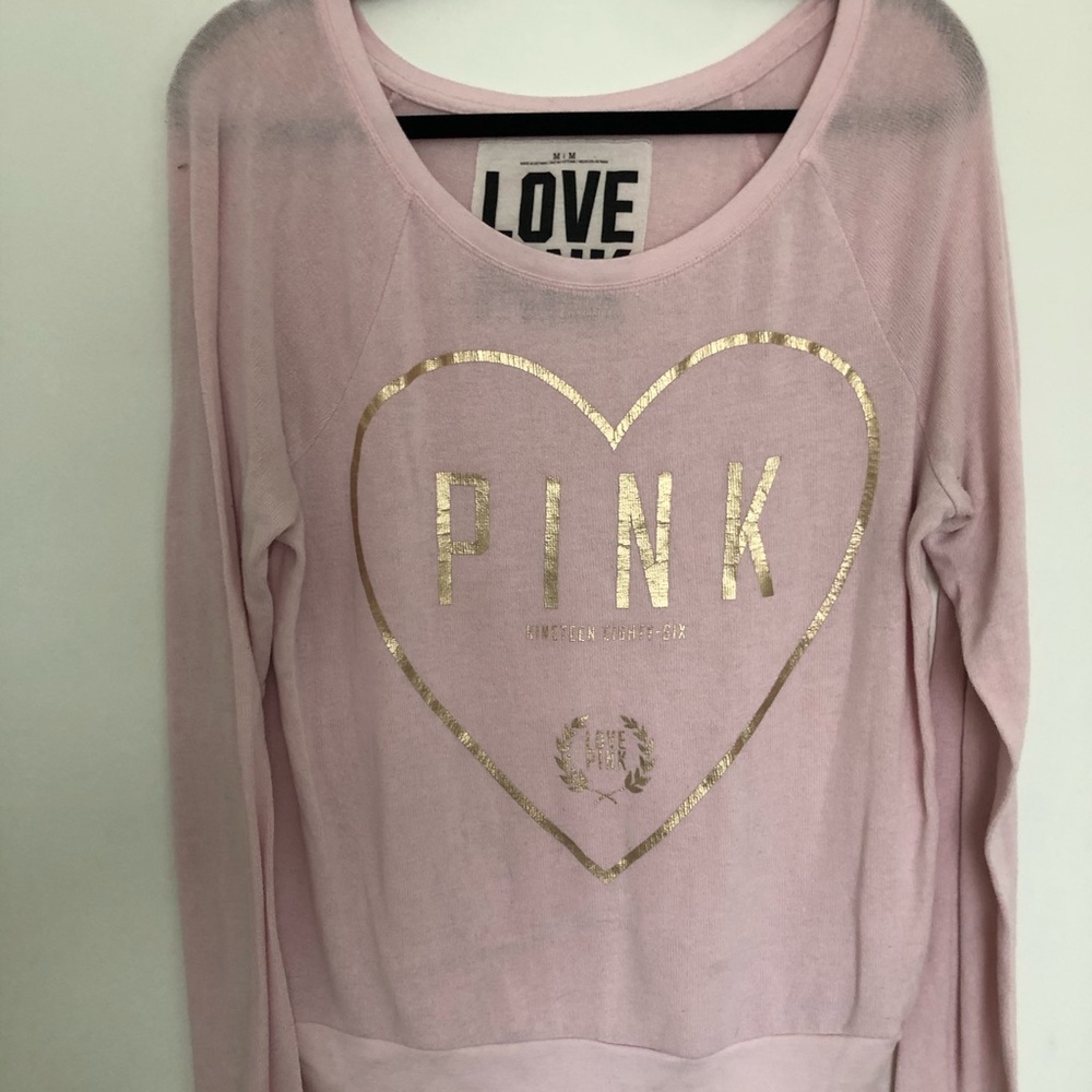 Pink Light Weight Layering Sweatshirt!